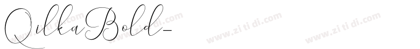 QilkaBold字体转换