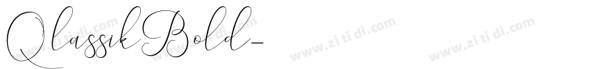 QlassikBold字体转换