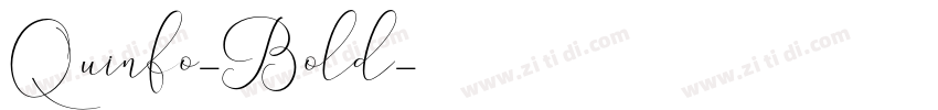 Quinfo-Bold字体转换