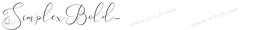 SimplexBold字体转换