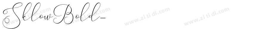 SklowBold字体转换