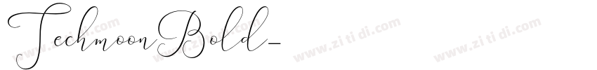 TechmoonBold字体转换