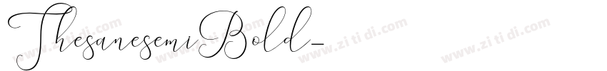 ThesanesemiBold字体转换