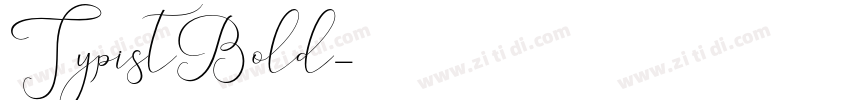 TypistBold字体转换