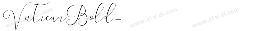 VaticanBold字体转换
