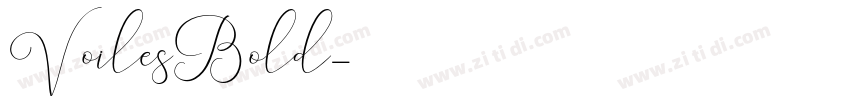 VoilesBold字体转换