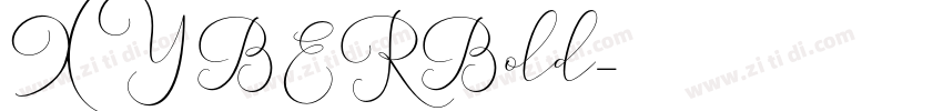 XYBERBold字体转换