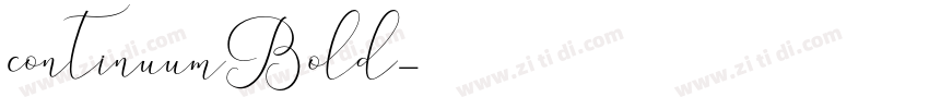 continuumBold字体转换