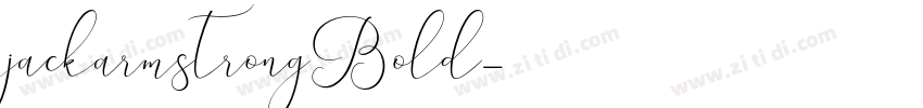 jackarmstrongBold字体转换