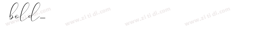 悠哉bold字体转换