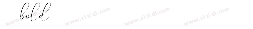 黄油溏心体bold字体转换