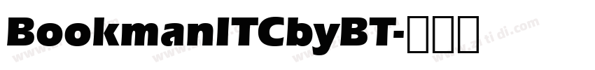 BookmanITCbyBT字体转换