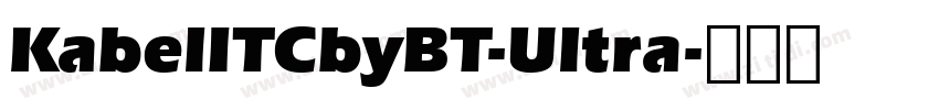 KabelITCbyBT-Ultra字体转换