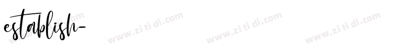 establish字体转换