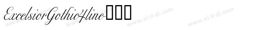 ExcelsiorGothic4line字体转换