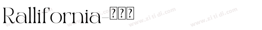 Rallifornia字体转换