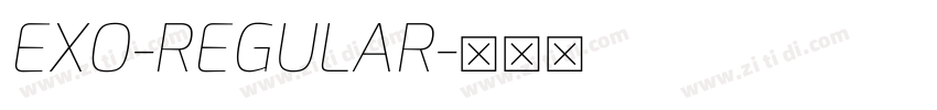 EXO-REGULAR字体转换