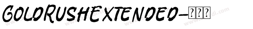 GoldRushExtended字体转换