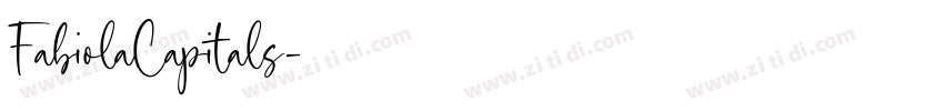 FabiolaCapitals字体转换