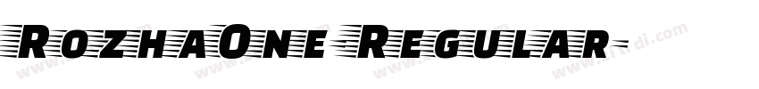 RozhaOne-Regular字体转换