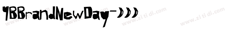 YBBrandNewDay字体转换