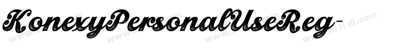 KonexyPersonalUseReg字体转换