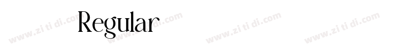 0071-Regular字体转换