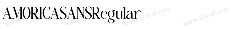 AMORICASANSRegular字体转换