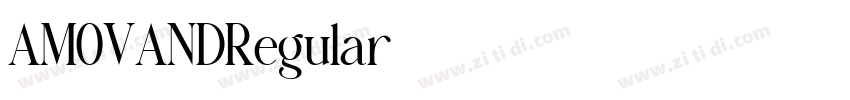 AMOVANDRegular字体转换 AMOVANDRegular字体转换