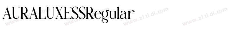 AURALUXESSRegular字体转换