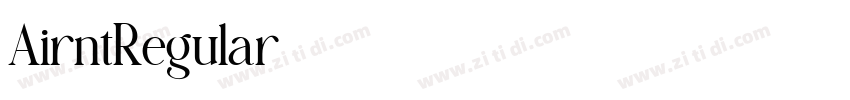 AirntRegular字体转换