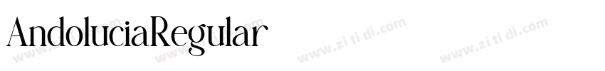 AndoluciaRegular字体转换