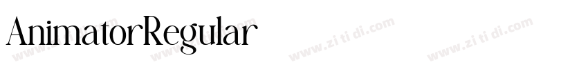 AnimatorRegular字体转换 AnimatorRegular字体转换