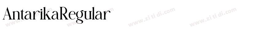 AntarikaRegular字体转换