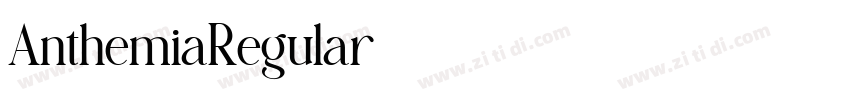 AnthemiaRegular字体转换 AnthemiaRegular字体转换