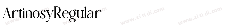 ArtinosyRegular字体转换 ArtinosyRegular字体转换