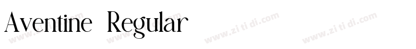 Aventine-Regular字体转换
