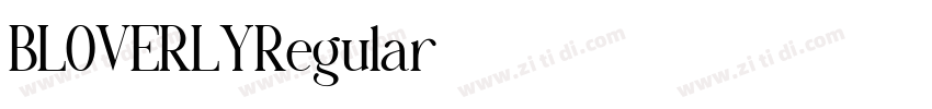BLOVERLYRegular字体转换