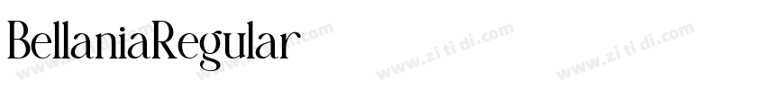 BellaniaRegular字体转换 BellaniaRegular字体转换