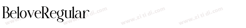 BeloveRegular字体转换 BeloveRegular字体转换