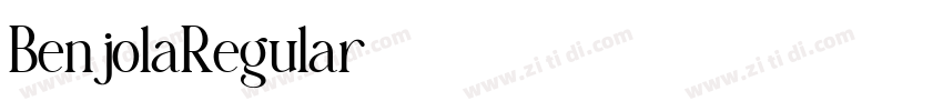 BenjolaRegular字体转换 BenjolaRegular字体转换