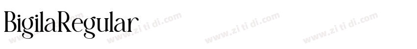 BigilaRegular字体转换