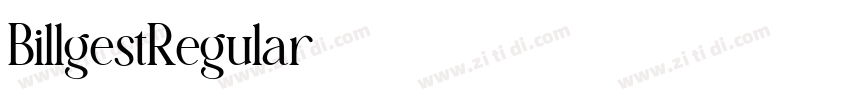 BillgestRegular字体转换