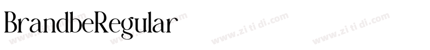 BrandbeRegular字体转换