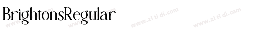 BrightonsRegular字体转换 BrightonsRegular字体转换