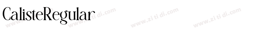 CalisteRegular字体转换 CalisteRegular字体转换