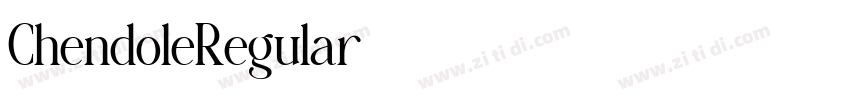 ChendoleRegular字体转换