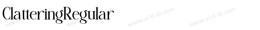 ClatteringRegular字体转换 ClatteringRegular字体转换