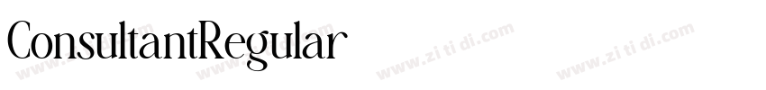 ConsultantRegular字体转换 ConsultantRegular字体转换