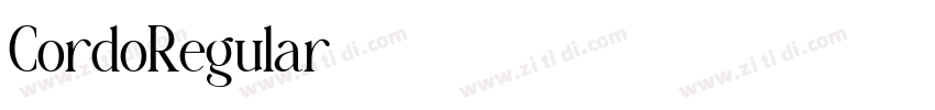 CordoRegular字体转换 CordoRegular字体转换